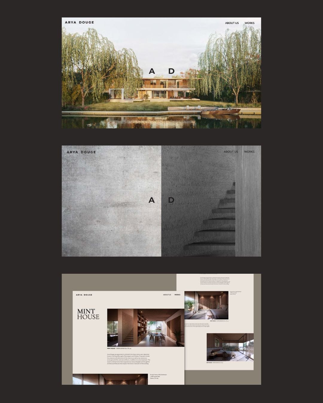 Website mock up